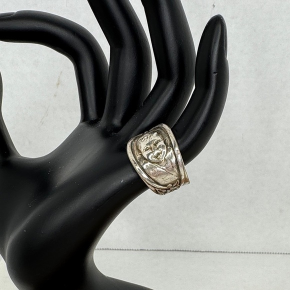 Vintage Jewelry - Vintage Gerber Baby Silver Plated Spoon Ring Sz 4.5 Lot D51